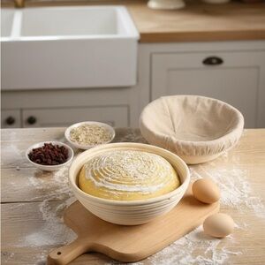 Bread Proofing Baskets with Liners (set of 4)